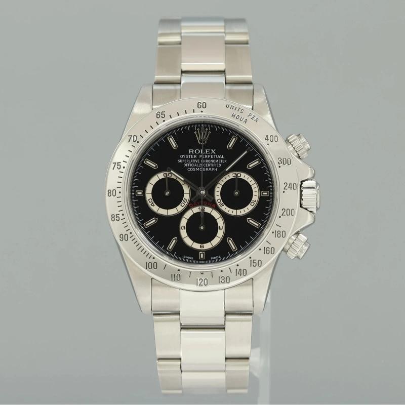 1999 MINT Rolex 16520 Zenith Daytona Chronograph Black Dial 40mm Watch Box - 2