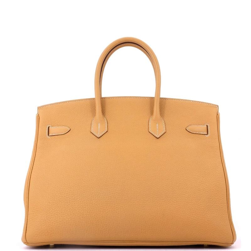Hermes Birkin Handbag Brown Togo with Gold Hardware 35 - 3