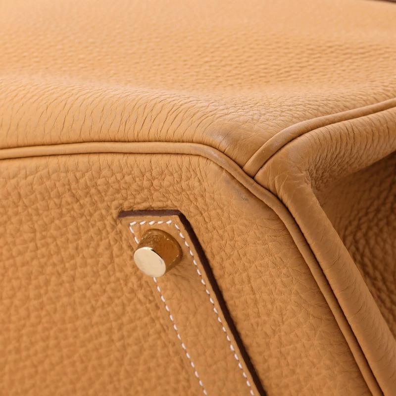 Hermes Birkin Handbag Brown Togo with Gold Hardware 35 - 8