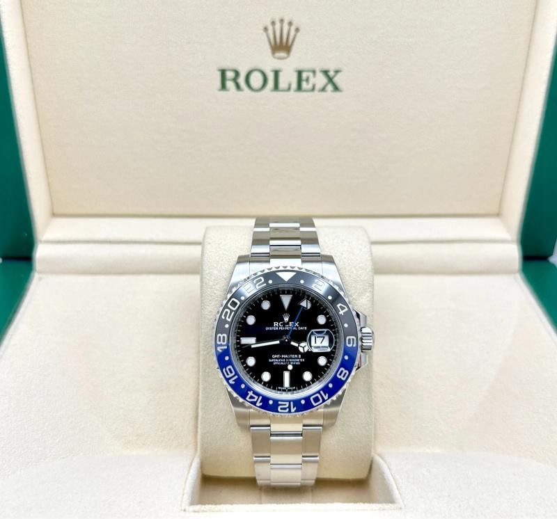 2017 Rolex GMT Master II Batman 116710BLNR 40mm Black Blue Bezel Steel Box Paper - 2