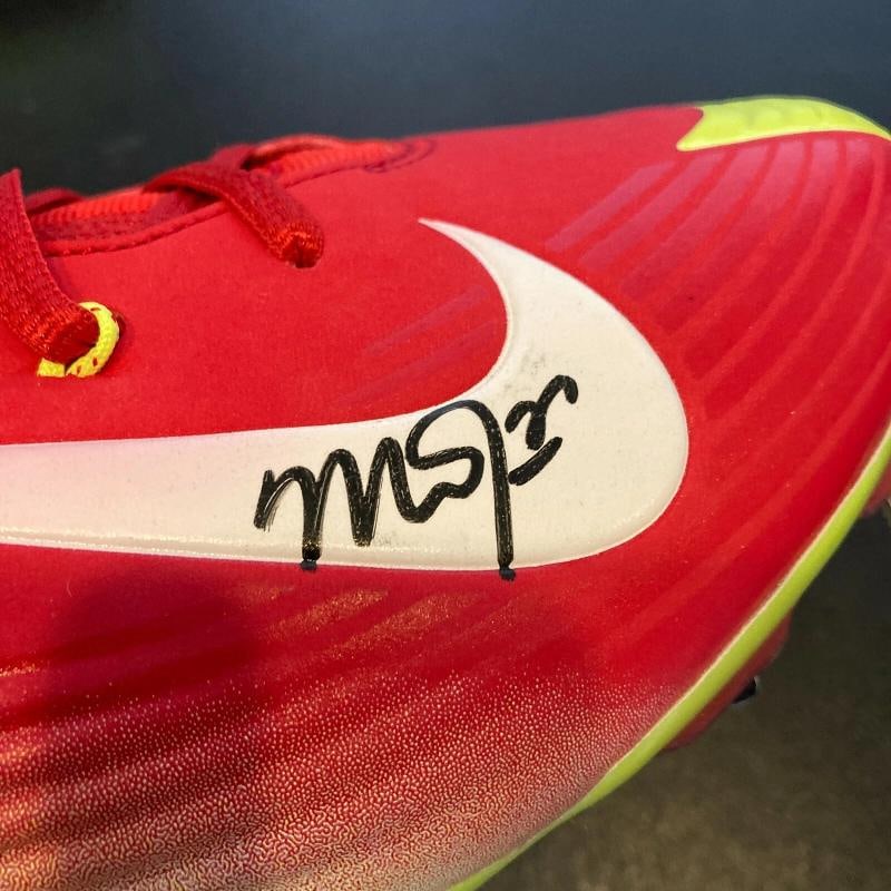 Mike Trout Rookie Signed Baseball Cleats Shoes Both Signed PSA DNA COA - 3