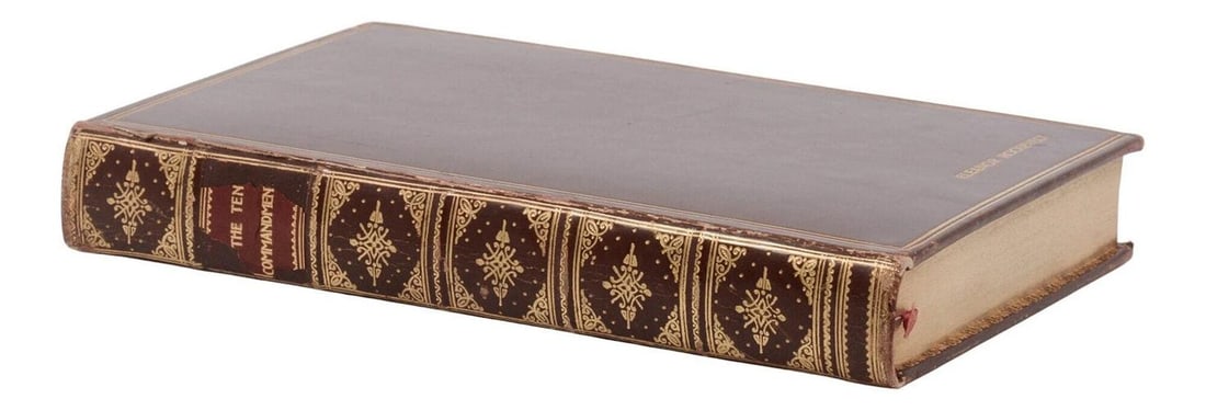 The Ten Commandments SIGNED by THOMAS MANN ~ ELEANOR ROOSEVELT COPY ~ 1944 WWII - 4