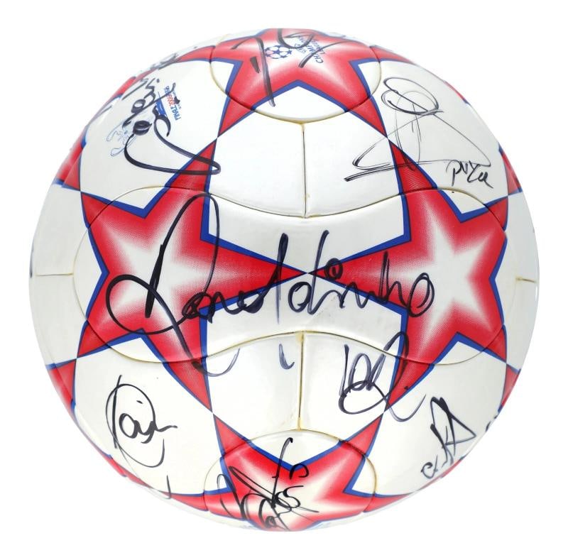 Lionel Messi 2006 FC Barcelona UEFA Champions Team Signed Soccer Ball JSA COA: Sport: Soccer,Player: Lionel Messi,Signed: Yes,Original/Reprint: Original,Autograph Authentication: James Spence Authentication (JSA),Product: Ball,Country of Origin: United States