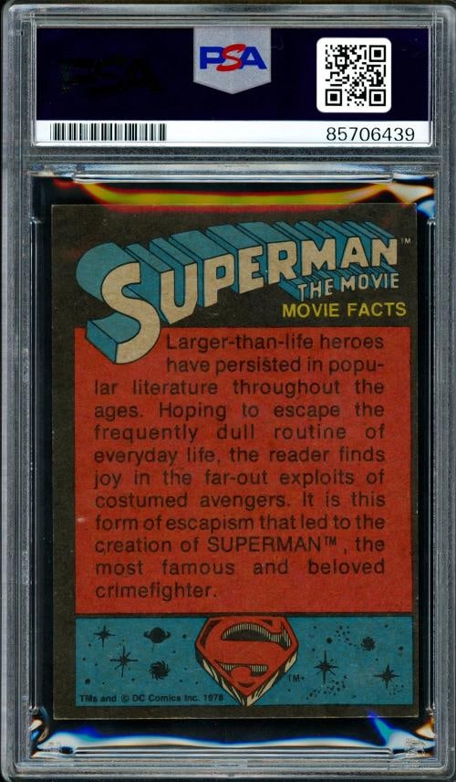 Christopher Reeve Signed 1978 Topps Superman RC PSA/DNA #85706439 Card - 2