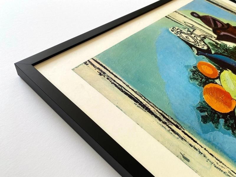 PABLO PICASSO RARE 1951 MCM FRAMED LITHOGRAPH PRINT COMPOTE PITCHER WINDOW 1937 - 5