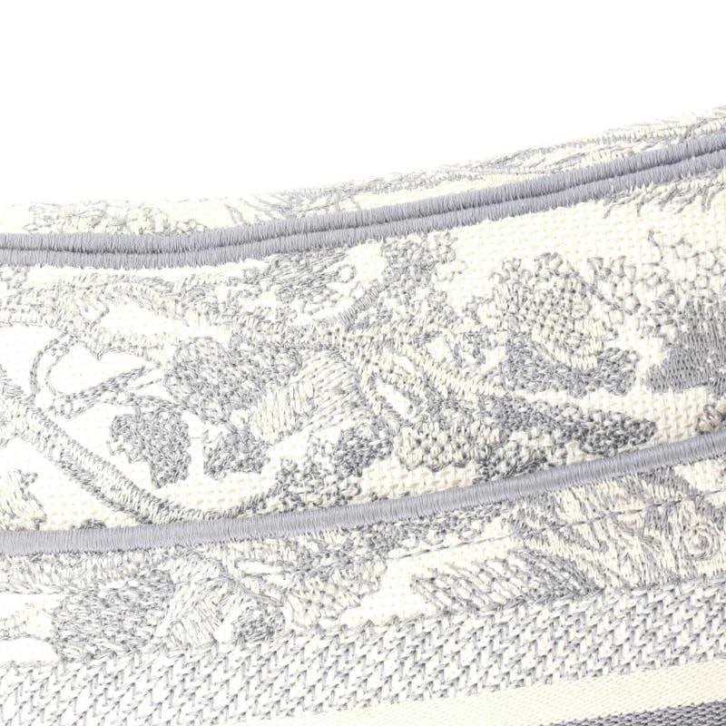 Christian Dior Saddle Bag Logo Embroidered Canvas Medium - 7
