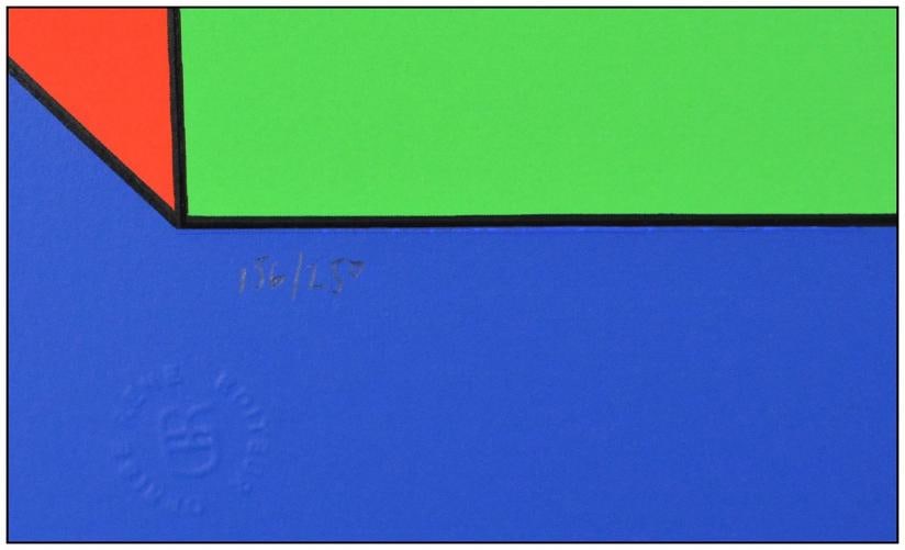 Victor Vasarely Original Silkscreen in Colors XICO 4 Geometric Signed Framed Art - 6