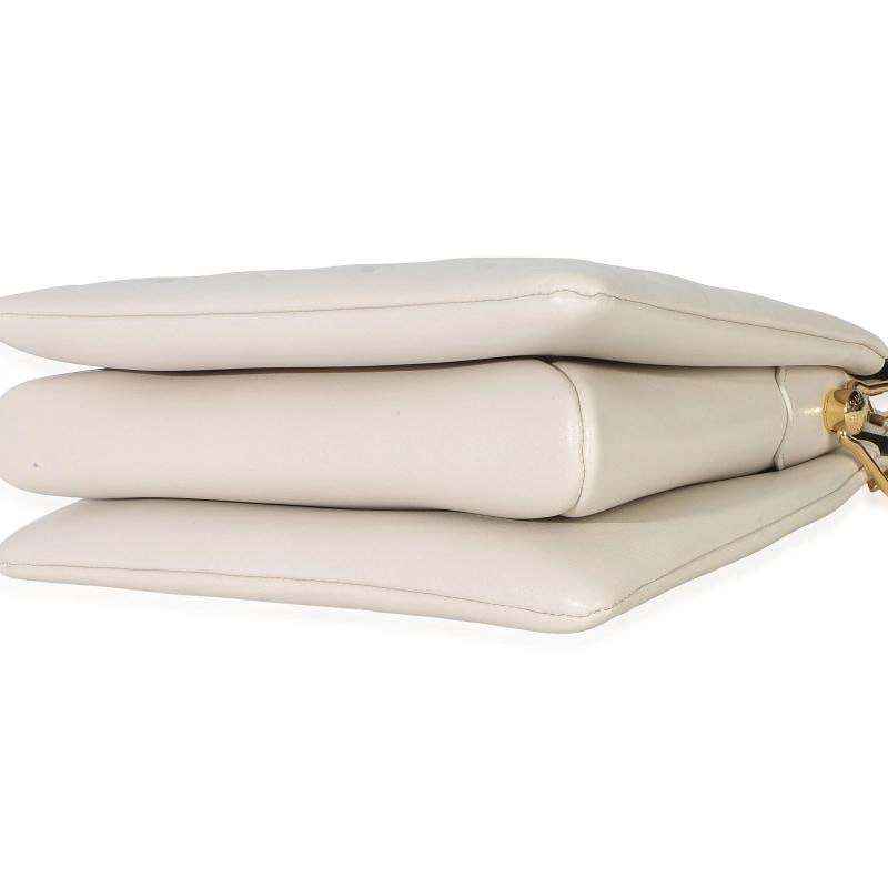 Louis Vuitton White Monogram Embossed Lambskin Coussin PM - 7