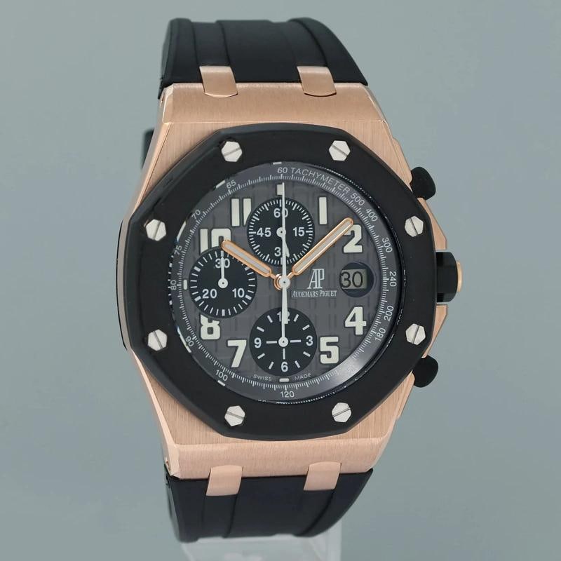 Mint Audemars Piguet Royal Oak Offshore Rubber Clad Chrono Rose Gold 25940ok - 3