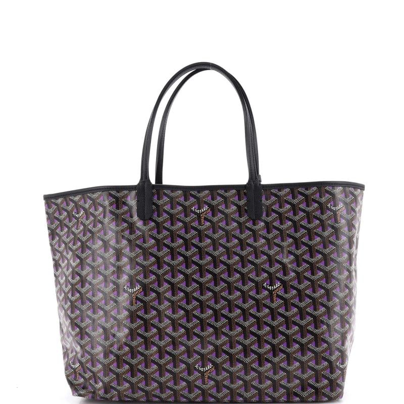 Goyard Saint Louis Tote Claire Voie Coated Canvas PM: Measurements: Handle Drop 7.5", Height 10.5", Width 13", Depth 4", Strap Drop None" . Condition: Pre-owned - Good,Brand: Goyard,Exterior Material: Canvas Coated,Style: Totes,Exterior Color: