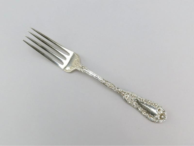 12 Fabulous Dominick Haff No10 pattern Sterling Silver Dinner Forks 7 3/4 Inches - 2