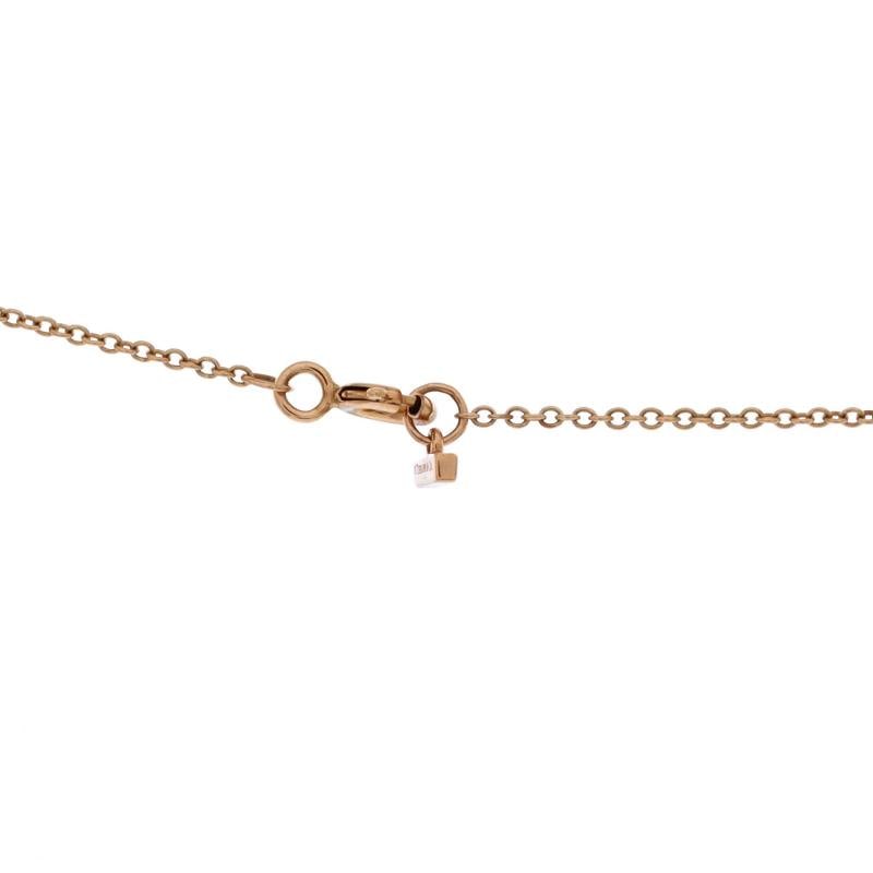 Tiffany & Co. T Circle Pendant Necklace 18K Rose Gold with Onyx and Diamonds - 3