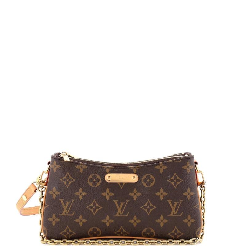 Louis Vuitton Liv Pochette Monogram Canvas: Condition: Pre-owned - Excellent,Brand: Louis Vuitton,Exterior Material: Canvas Coated,Style: Cross Body Bags,Exterior Color: Brown,Department: Women,Size: Unknown,Accessories: Extra Strap, With Strap