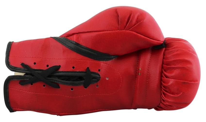 Muhammad Ali Authentic Signed Red Left Hand Everlast Boxing Glove JSA #ZZ66384 - 3
