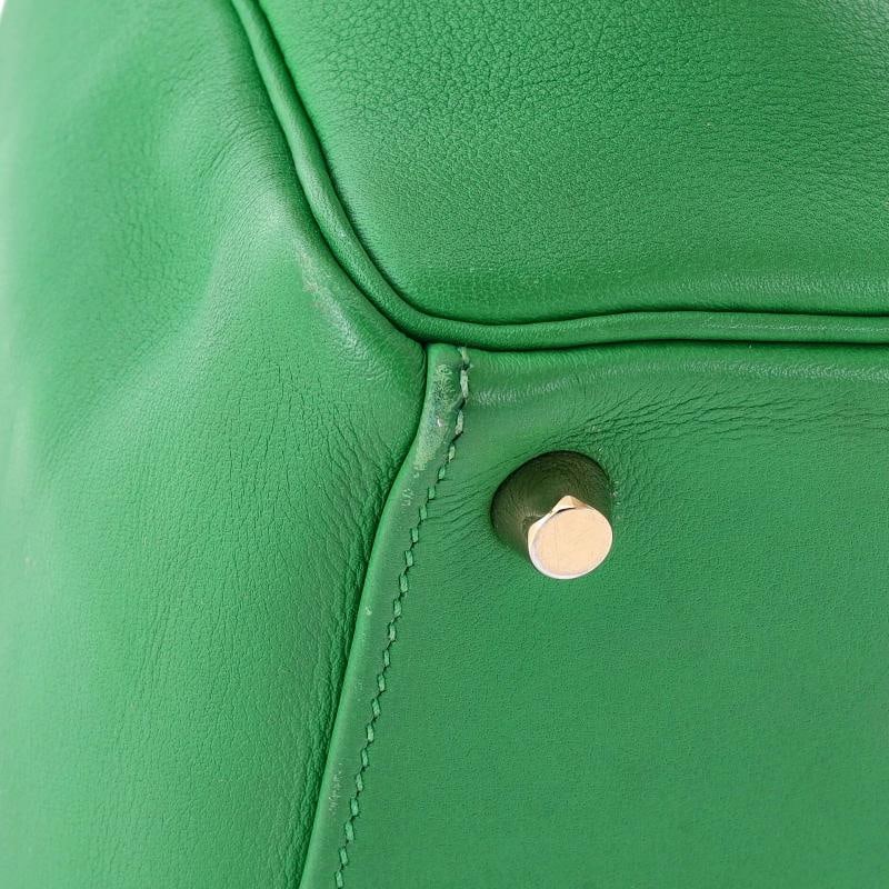 Hermes Kelly Handbag Green Swift with Gold Hardware 25 - 8
