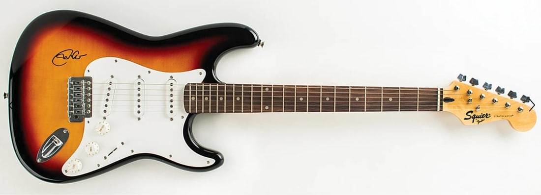 Eric Clapton Autographed Signed Fender Squier Stratocaster Electric Guitar BAS - 2