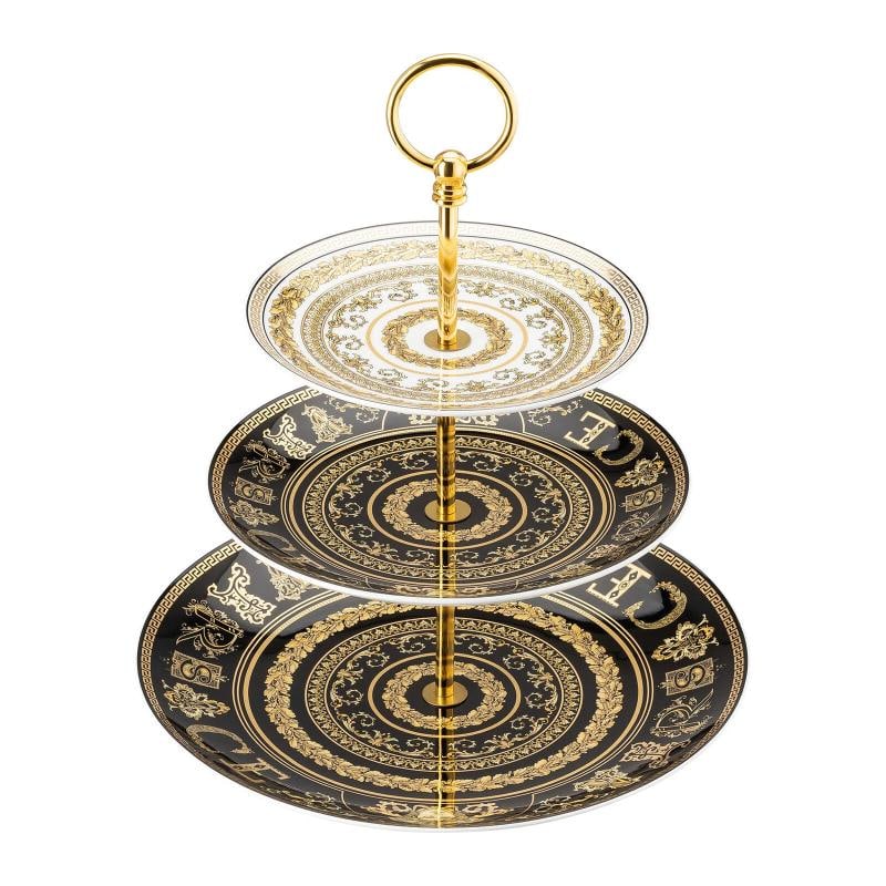 Versace Rosenthal Virtus Gala Etagere, 3 Pcs: Condition: New: A brand-new, unused, unopened, undamaged item in its original packaging (where packaging is applicable). Packaging should be the same as what is found in a retail store, unless the