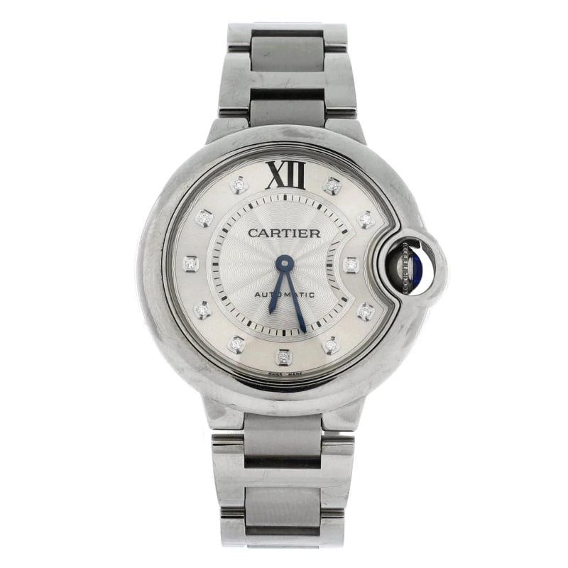 Cartier Ballon Bleu de Cartier Automatic Watch Stainless Steel with Diamond: Condition: Pre-owned - Good,Brand: Cartier,Department: Women,Type: Watch,Style: W, A, T, C, H,Movement: Automatic,Band Color: Silver,Band Material: Stainless Steel,Case Material: Stainless Steel