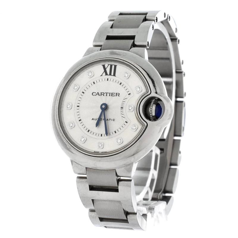Cartier Ballon Bleu de Cartier Automatic Watch Stainless Steel with Diamond - 2