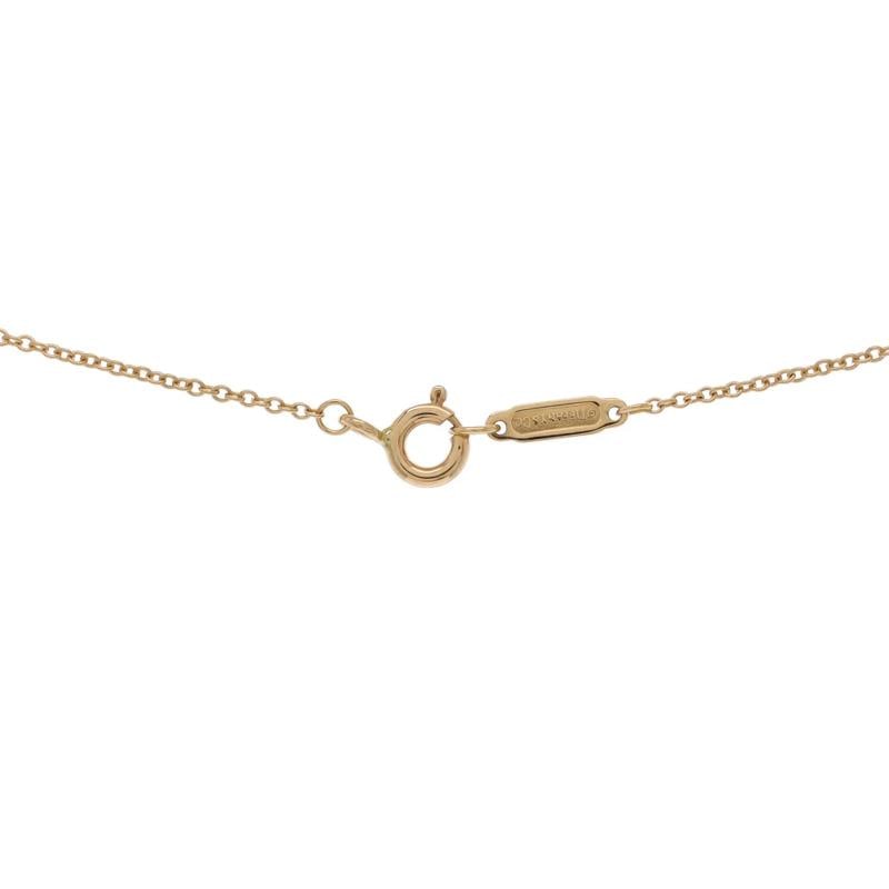 Tiffany & Co. Bow Pendant Necklace 18K Yellow Gold Mini - 4
