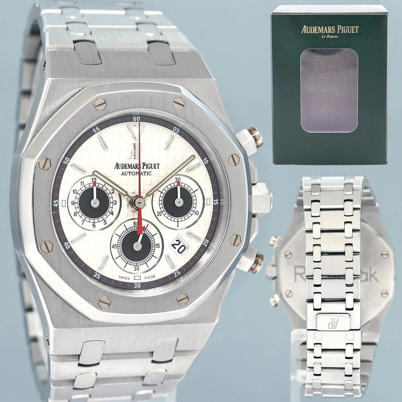 MINT Audemars Piguet 26300ST Royal Oak Silver Panda Chronograph 39mm Watch Box (1 of 7)