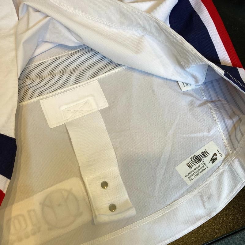 Patrick Kane Signed Game Issued Authentic Team USA Olympics Jersey With JSA COA - 12