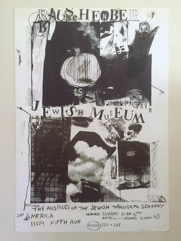 ROBERT RAUSCHENBERG RARE 1963 LITHOGRAPH PRINT JEWISH MUSUEM POP ART POSTER (1 of 12)