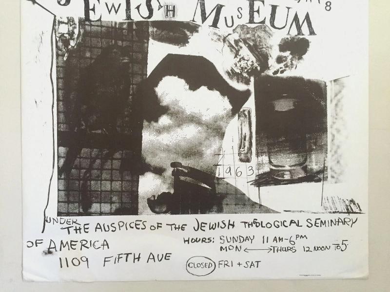 ROBERT RAUSCHENBERG RARE 1963 LITHOGRAPH PRINT JEWISH MUSUEM POP ART POSTER - 3