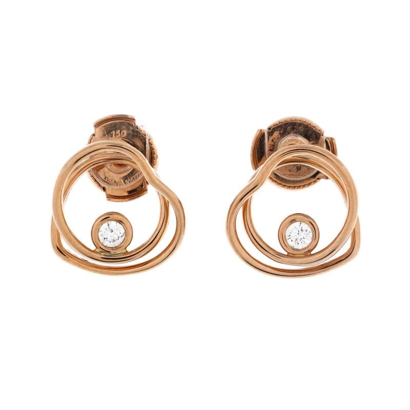 Hermes Vertige Coeur Stud Earrings 18K Rose Gold with Diamond TPM: Condition: Pre-owned - Good,Brand: Hermes,Main Stone: Diamond,Metal: 18K Rose Gold,Metal Purity: 18K,Style: Stud,Type: Earrings,Color: Rose Gold,Material: 18K Rose Gold, Diamond Condition: Great. Mino
