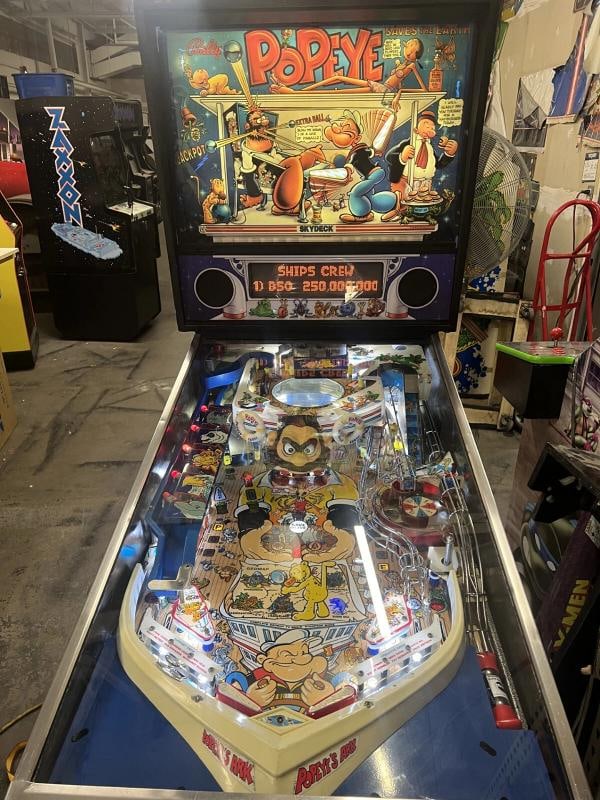 POPEYE SAVES the EARTH PINBALL MACHINE by BALLY 1994 (Excellent) *RARE* (1 of 9)