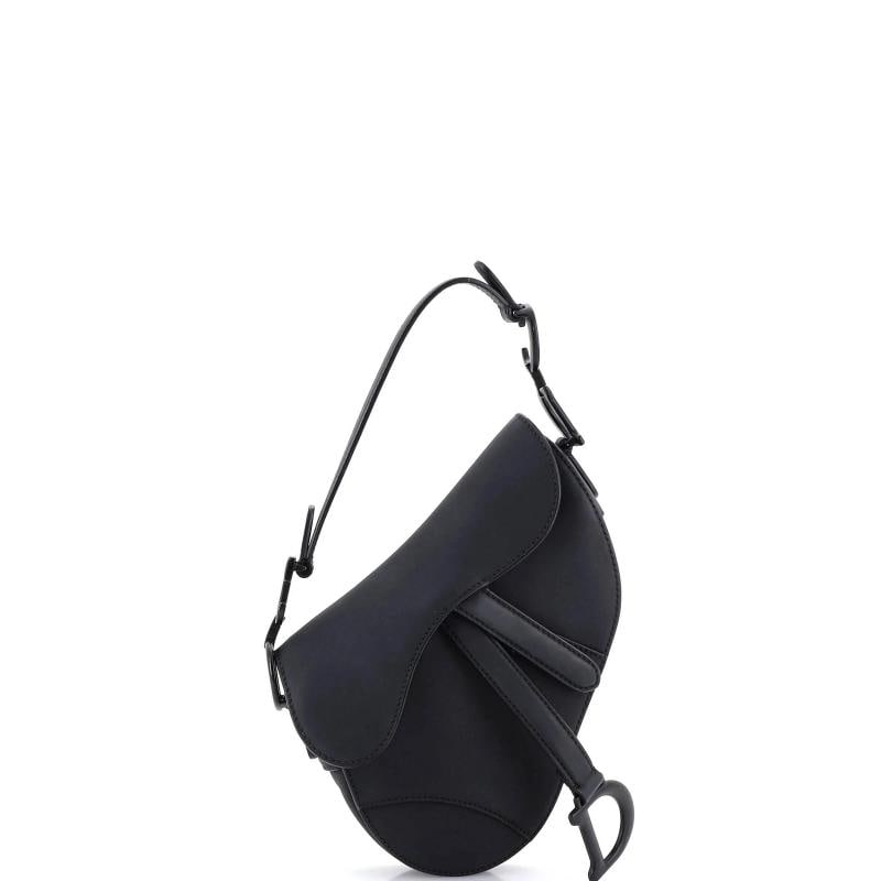 Christian Dior Ultra Matte Saddle Handbag Leather Mini: Condition: Pre-owned - Good,Brand: Christian Dior,Exterior Material: Leather,Style: Shoulder Bags,Exterior Color: Black,Department: Women,Size: Mini