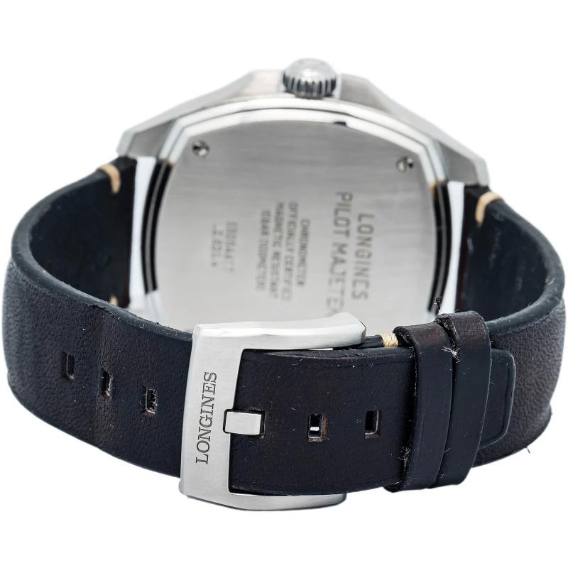 Longines Pilot Majetek Tartarugone L2.838.4.53.9 Complete SS Auto Men's 43mm Box and Paper - 5