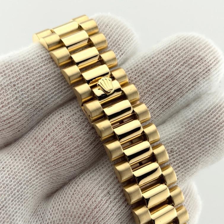 Rolex Day Date President 18038 36mm Champagne Dial 18K Yellow Gold Box Paper - 7