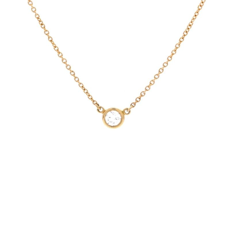 Tiffany & Co. Elsa Peretti Diamonds By The Yard Pendant Necklace 18K Yellow Gold: Condition: Pre-owned - Good,Brand: Tiffany & Co.,Main Stone: Diamond,Metal: 18K Yellow Gold,Metal Purity: 18K,Style: Pendant,Type: Necklace,Color: Yellow Gold,Material: 18K Yellow Gold, Diamond