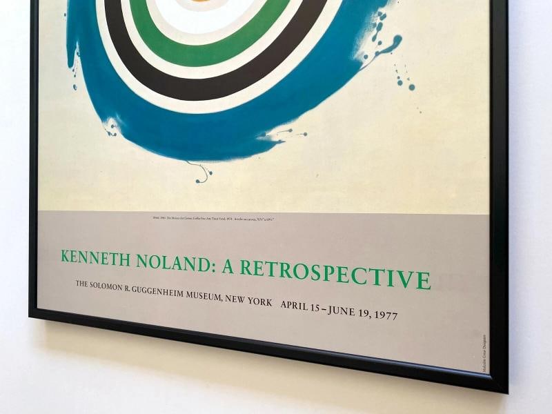 KENNETH NOLAND RARE 1977 MODERNIST LITHO PRINT FRAMED EXHBT POSTER "WHIRL" 1960 - 12