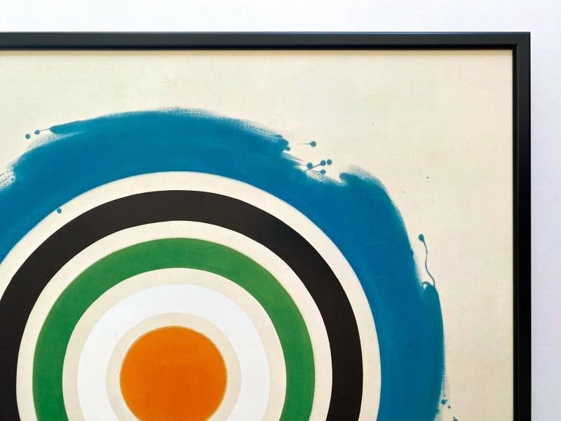 KENNETH NOLAND RARE 1977 MODERNIST LITHO PRINT FRAMED EXHBT POSTER "WHIRL" 1960 - 9