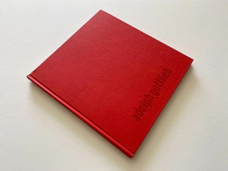 ADOLPH GOTTLIEB RARE 1968 1ST ED MCM LITHOGRAPH PRINT HARDCOVER EXHIBITION BOOK - 2