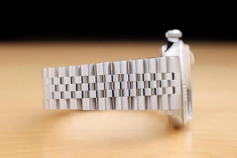 ROLEX MENS DATEJUST 18K WHITE GOLD STAINLESS STEEL ICE BLUE DIAL 36MM WATCH - 7