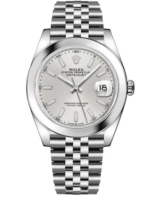 Rolex Datejust 126300 2022+ Complete SS Jubilee Auto Silver Dial Watch 41mm: Condition: Pre-owned - Good: This item has been gently used but is in good condition. It might have a few signs of wear, like light scratches or tarnishing.. ,Brand: Rolex,Type: