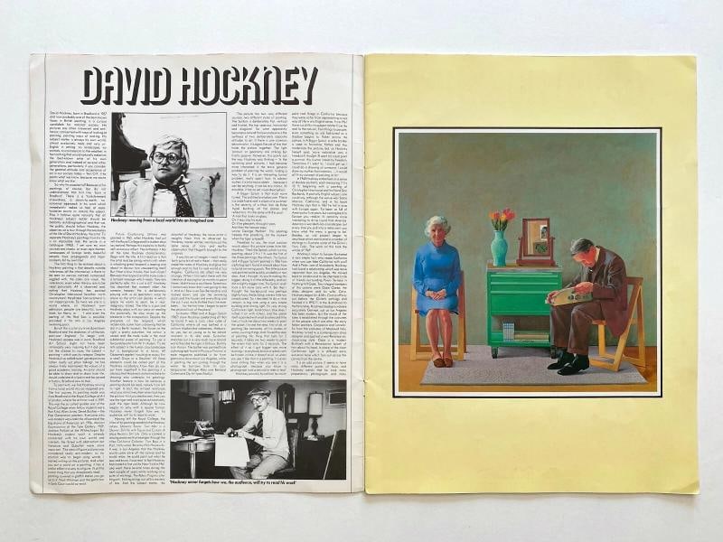 DAVID HOCKNEY RARE VINTAGE 1977 1ST ED COLLECTOR POP ART PORTFOLIO PRINTS BOOK - 2