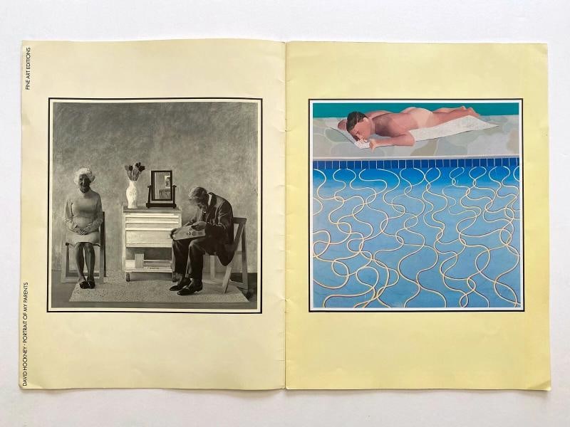 DAVID HOCKNEY RARE VINTAGE 1977 1ST ED COLLECTOR POP ART PORTFOLIO PRINTS BOOK - 3