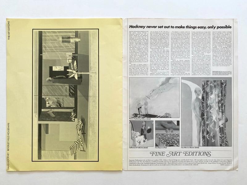 DAVID HOCKNEY RARE VINTAGE 1977 1ST ED COLLECTOR POP ART PORTFOLIO PRINTS BOOK - 8
