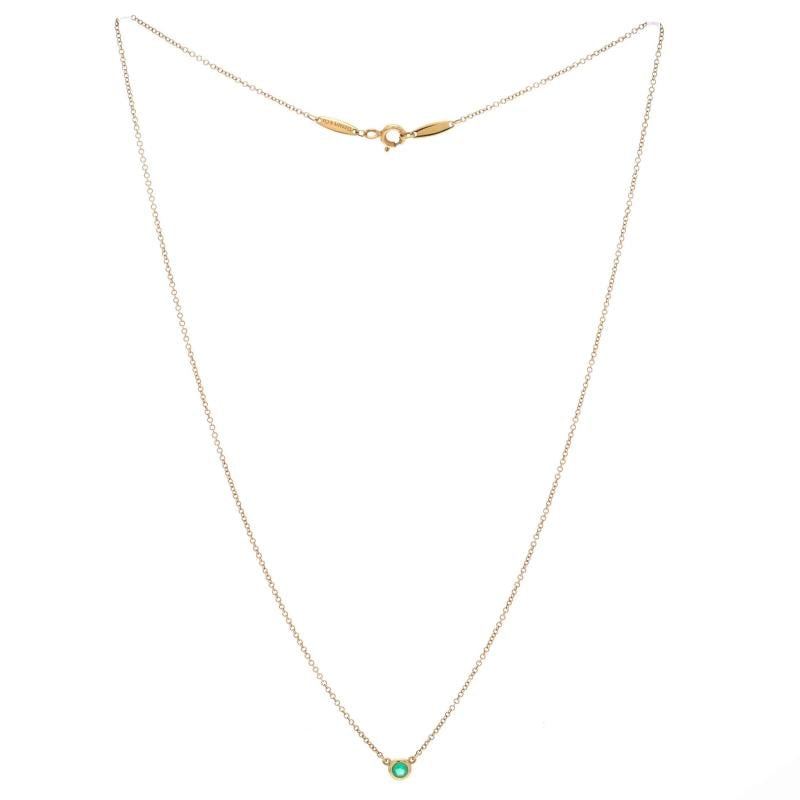 Tiffany & Co. Elsa Peretti Color By The Yard Pendant Necklace 18K Yellow Gold - 3