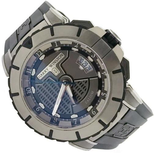 Harry Winston 43MM Mens Watch Ocean Sport Zalium 411/MA44ZC.K: Condition: Pre-owned - Good: This item has been gently used but is in good condition. It might have a few signs of wear, like light scratches or tarnishing. All imperfections should be shown and