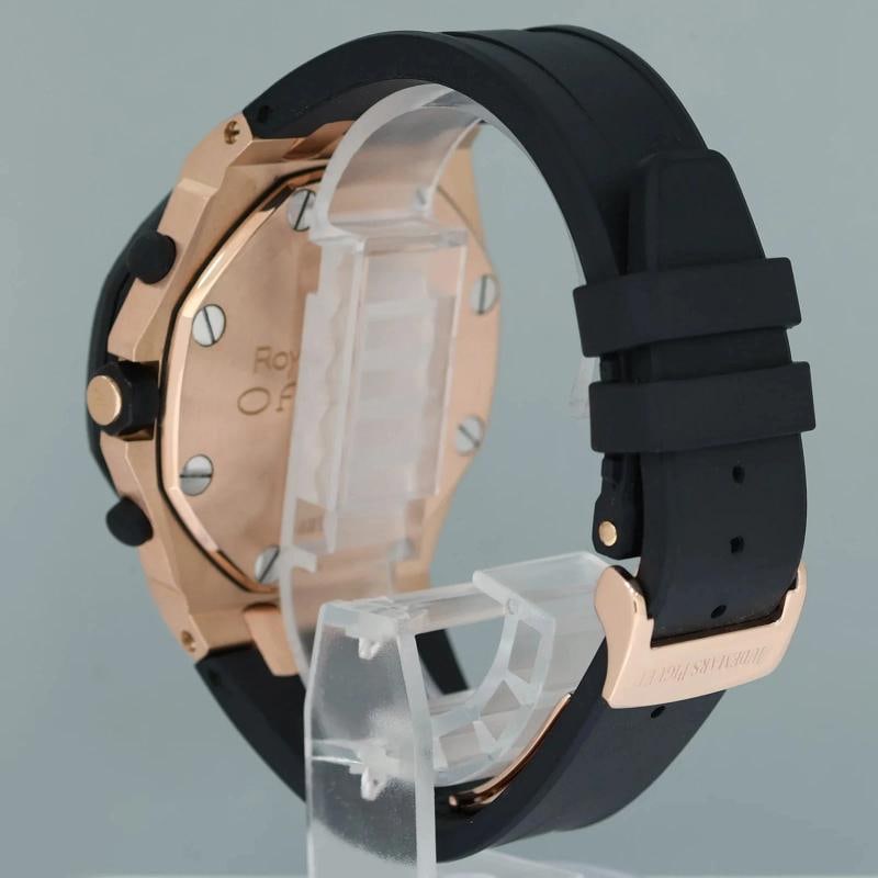 Mint Audemars Piguet Royal Oak Offshore Rubber Clad Chrono Rose Gold 25940ok - 4