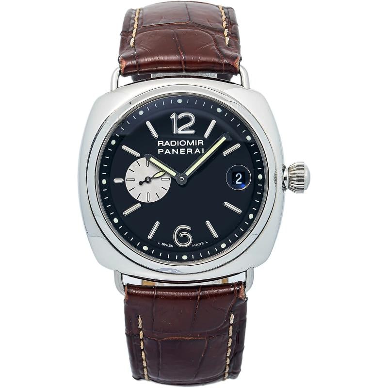 Panerai Radiomor PAM00141 Rare Zenith SS Black Dial Auto Men's Watch 42MM (1 of 6)
