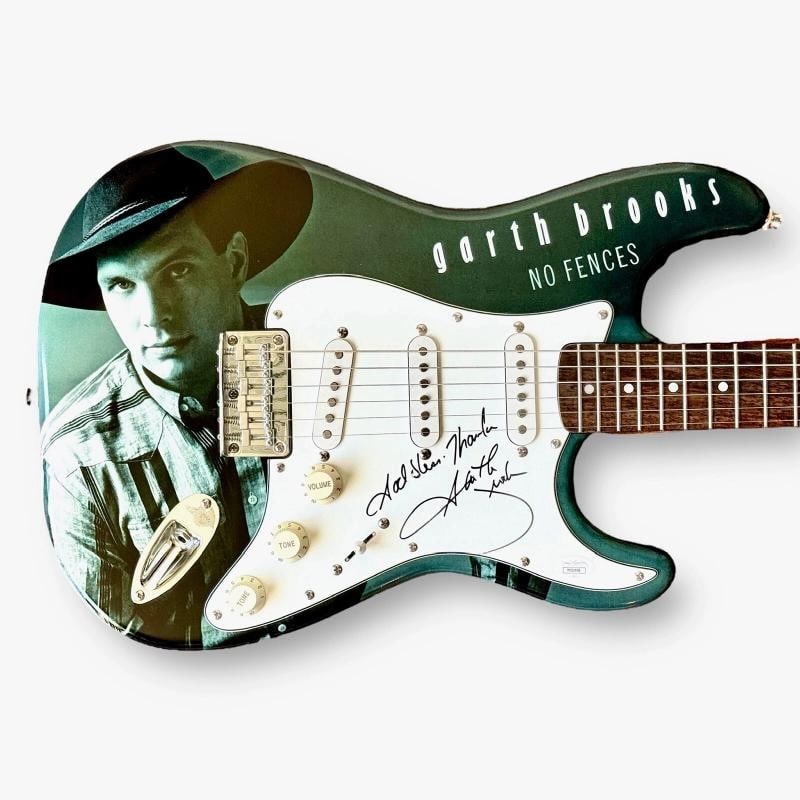 Garth Brooks Signed Custom Guitar 1/1 JSA COA No Fences Friend in Low Places (1 of 3)