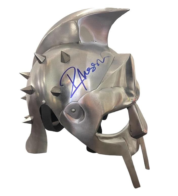 Russell Crowe Signed Autograph Full Size Metal Replica Gladiator Helmet Beckett (1 of 4)