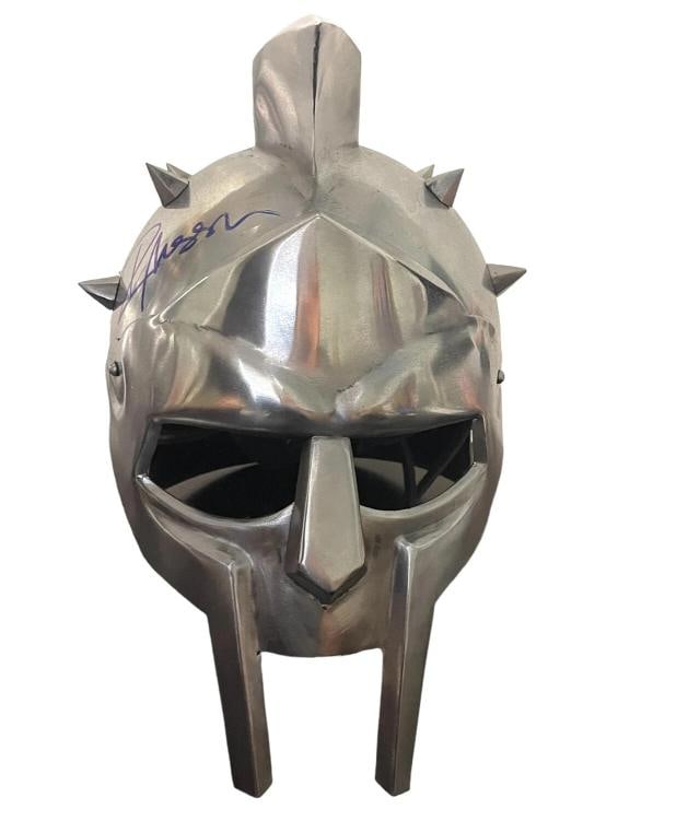 Russell Crowe Signed Autograph Full Size Metal Replica Gladiator Helmet Beckett - 2