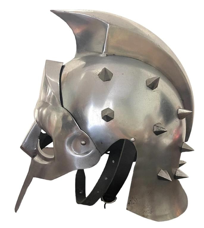 Russell Crowe Signed Autograph Full Size Metal Replica Gladiator Helmet Beckett - 3